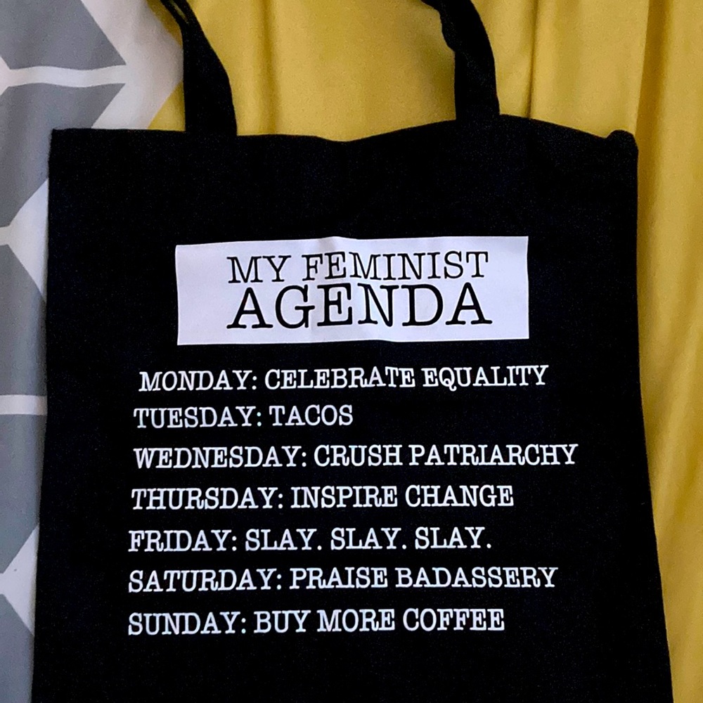Black Tote “My Feminist Agenda”